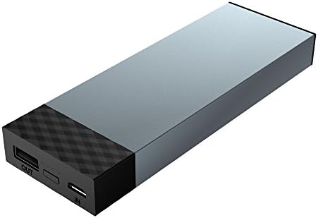Wotmic Power Bank 5000mAh Portable External Battery Charger Lightweight Battery Pack Grey