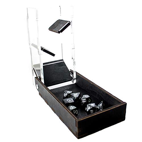 C4LabsTravel Portable Draw Bridge Dice Tower – Black