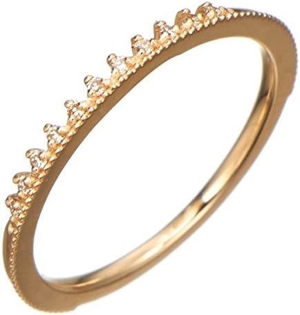 Amazon アガット Agete K10ピンキーリング ホワイト 08 3号 リング 通販