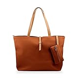 GEARONIC TM Korean Lady Women PU Leather Shoulder Handbag Shoulder Bag Brown