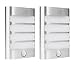 2-Pack Leadleds Luxury Aluminum Stick Anywhere Bright Motion Sensor LED Wall Sconce Night Light Battery Operated, Auto On/Off for Hallway, Closet, Pathway, Staircase, Garden primary