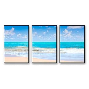 Framed for Living Room Bedroom Ocean Sea Beach...