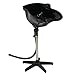 ZENY Pro Portable Shampoo Sink Basin w/Drain Height Adjustable Salon Hair Treatment Bowl, Black (Black)