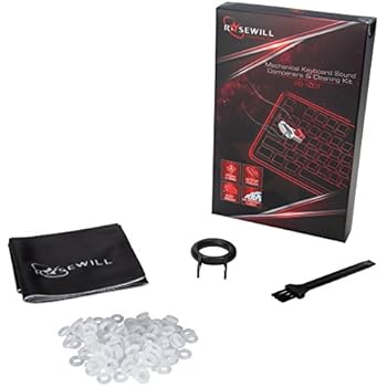Rosewill Mechanical Keyboard Rubber O-Rings, Switch Sound Dampener Compatible w/Cherry MX and Kailh Switches, 120 pcs - RO-100T