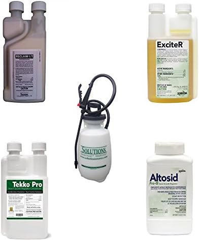 Professional Mosquito Control Kit with Reclaim 96 oz Altosid 2.5 Lb Tekko Pro 16oz Exciter 16oz solutions 1 gl poly