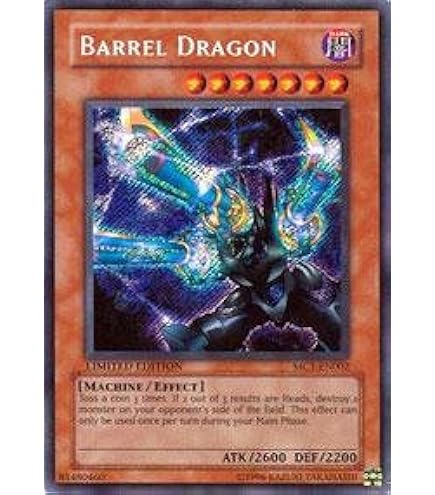 遊戯王 2004 Barrel Dragon Limited Edition Amazon.com: Yu-Gi-Oh