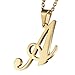 Besteel Womens  Stainless Steel Alphabet Initial Letters Pendant Necklace From A-Z