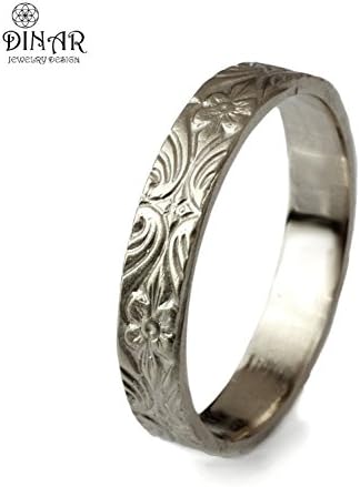 sterling silver 2.5mm Vintage Very Thin Wedding ring , stackable Art Deco wedding band , women silver ring ,delicate thin silver band