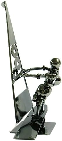MetalCraft 10" Unique Windsurfer Windsurfing Sculpture Figurine Statue - Unique Gift for Surfers