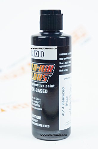 Createx Auto-Air Colors 4oz Pearlized Black 4314 Custom Airbrush Paint. by SprayGunner