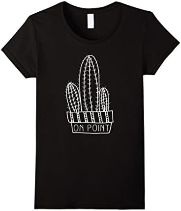 Womens Cactus On Point Cute Funny Desert Joke Pun T-Shirt XL Black