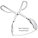 Boao 2 Packs Buffet Tongs Stainless Steel Kitchen Tongs Serving Tongs Salad Tongs Cake Tongs Bread Tongs