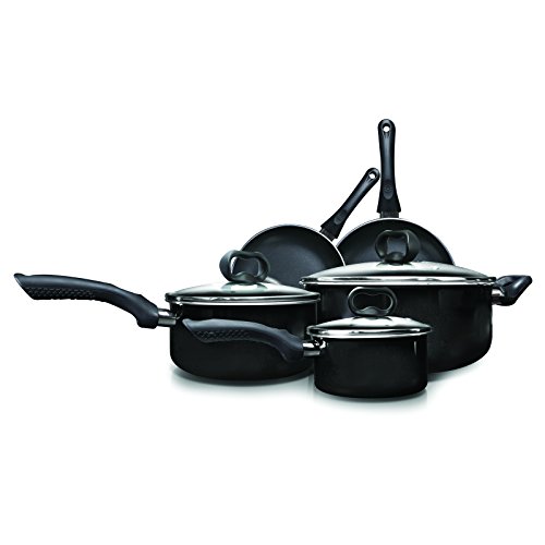 Ecolution EVBK-1208 8-Piece Evolve Non-Stick Cookware Set, Black