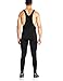 BALEAF Men's Winter Cycling Bib Tights Padded Thermal Bib Pants Cold Weather Gear Fleece Bike Leggings Black Size XL