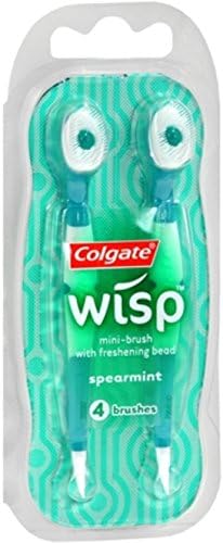 Colgate Wisp Mini-Brush, Spearmint, 4 Count Per Pack (3 Packs)
