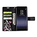 For Samsung Galaxy Note 8 Case,HP95(TM) Fashion Flower Ultra Slim Layered Leather Flip Cover Women Wallet Case for Samsung Galaxy Note 8 (Black)
