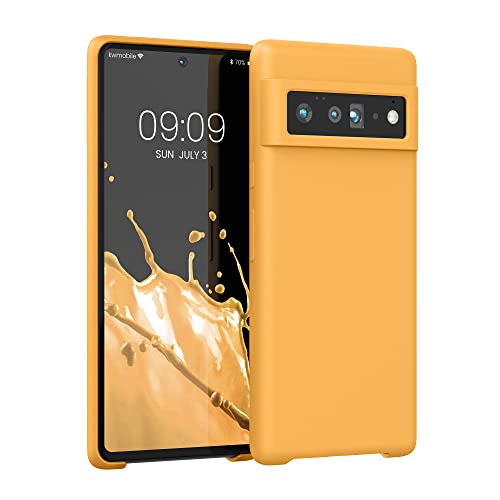 kwmobile Case Compatible with Google Pixel 6 Pro Case - TPU Silicone Phone Cover with Soft Finish - Marigold