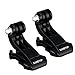 Sametop Vertical Surface J-Hook Buckle Mount Compatible with Gopro Hero (2018), Fusion, Hero 7, 6, 5, 4, Session, 3+, 3, 2, 1 Cameras (2 Packs)
