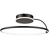 Halo - 25W LED Semi-Flush Mount in Contemporary Style-4.5 Inches Tall and 15.75 Inches Wide