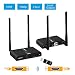 gofanco 2x2 Capable 1080p Wireless HDMI Extender at 165ft (50m) [Expandable Up to 2x2 Tx & Rx] with HDMI Loopout on TX, Dual Antenna, 5GHz, 10 Channels, IR Extension, Video TV (HDwirelessMulti) primary