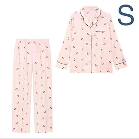 Amazon Co Jp Gu サテンパジャマ ストロベリー 長袖 ピンク S ルームウェア 部屋着 ジーユー いちご イチゴ 苺 ジェラートピケ ジェラピケ マヤ ホビー