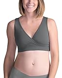 Kindred Bravely French Terry Racerback Nursing Sleep Bra for Maternity / Breastfeeding (XXL, Grey)