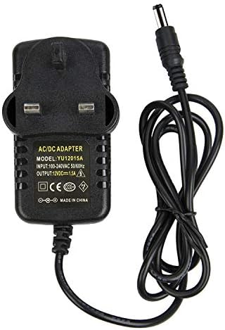 COLM 12V 1.5A Power Adapter, 100-240V to 12V AC to DC Adaptor Converter 12V 1500mA Power Supply 18W Max, UK Plug Wall Charger with 5.5mm x 2.5mm DC Jack for Led Strip Lights, CCTV, Camera, etc