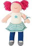 Blabla Lola the Rockstar Mini Plush Doll - Knit Stuffed Animal For Kids. Cute, Cuddly & Soft Cotton Toy. Perfect, Forever Cherished. Eco-Friendly. Certified Safe & Non-Toxic.