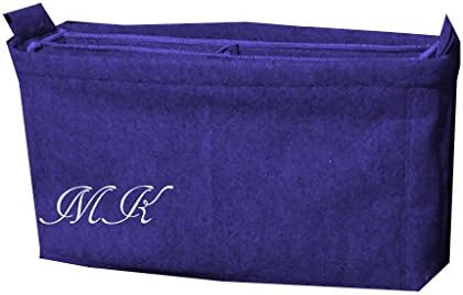 Personalized Felt Purse Insert, Monogrammed personal Organizer, 12.5" wide 6" high 6.5" deep, 11 pockets, Hard bottom, LV Insert, MM Purse shaper