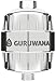 Guruwana Shower Filter - Universal chrome set with replacement cartridge - 10 stage plus Vitamin C layer - chlorine remover and cleaning water system - improves hair and skin health
