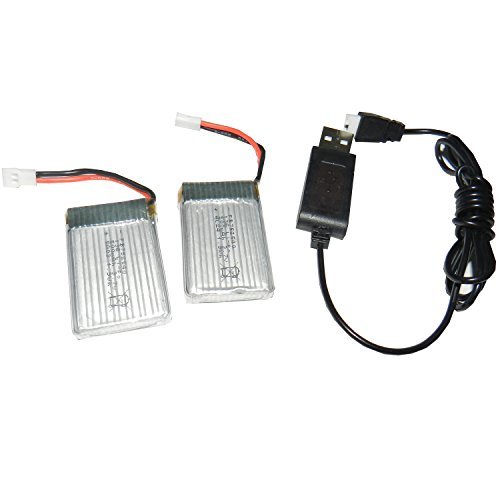 Syma X5 X5c Rc Quadcopter Replacement Parts, 2*battery and 1* Usb Charger
