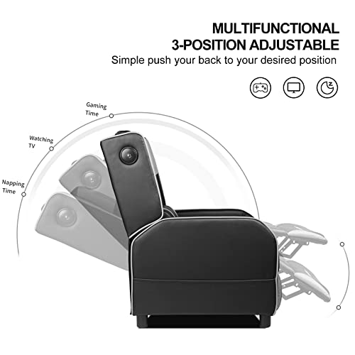 GTRACING Gaming Recliner Chair with Bluetooth Speakers Racing Style