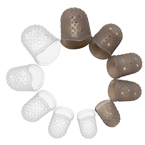 image for Hysagtek 10 Pcs Guitar Silicone Finger Guards+9 Pcs Celluloid Guitar P