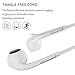 In Ear Headphones, Vomercy iPhone Earbuds with Mic Stereo Earphones with Volume Control White