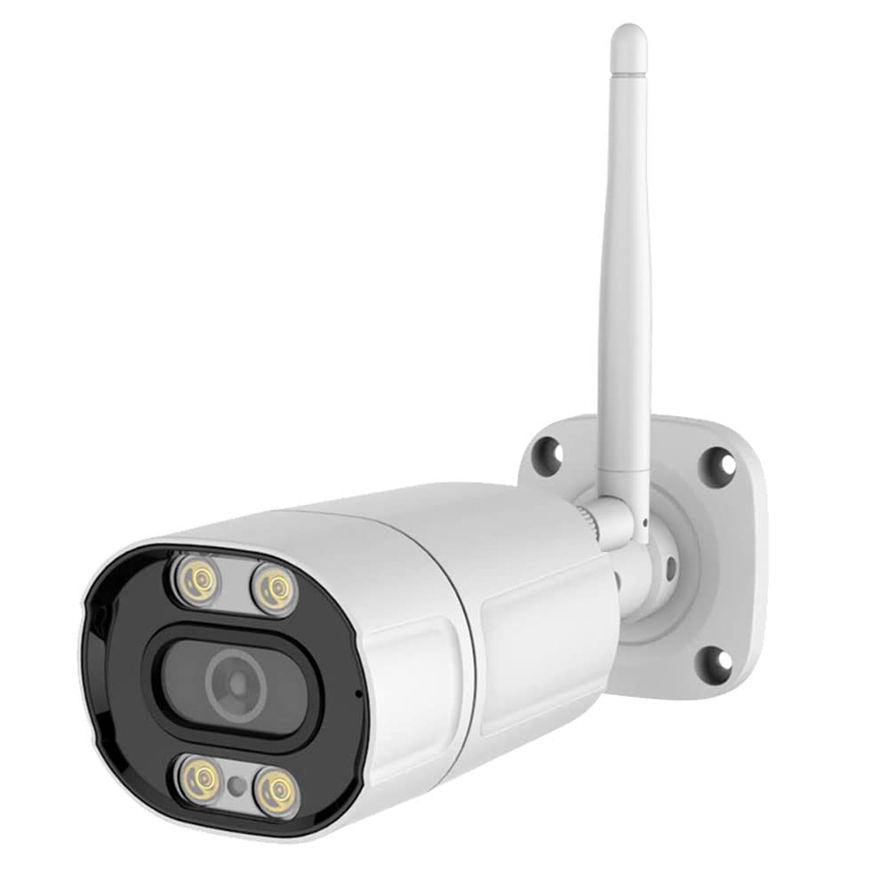EXVIST UltraHD 4K Outdoor Wireless Camera, 8MP Full Collor Bullet IP Camera, Hikvision Compatible, 2.8mm Lens, Human Detection, IP66 Weatherproof, RTMP to YouTube, Facebook etc.