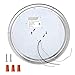 Lunabode LED Double Ring Dimmable LED Ceiling Light, Flush Mount, Porch & Room Lights, 22W (100W Eq) 1800lm, 2700K, Brushed Nickel, ETL (14