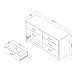 South Shore Fusion 6-Drawer Double Dresser, Gray Oak
