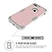 LONTECT for iPhone 7 Plus Case Hybrid Heavy Duty Shockproof Full-Body Protective Case with Dual Layer [Hard PC+ Soft Silicone] Impact Protection for Apple iPhone 7 Plus - Rose Gold/Grey