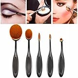 Beauty Tools;TOOPOOT 5PCS Oval Makeup Brushes Loose Powder Brush