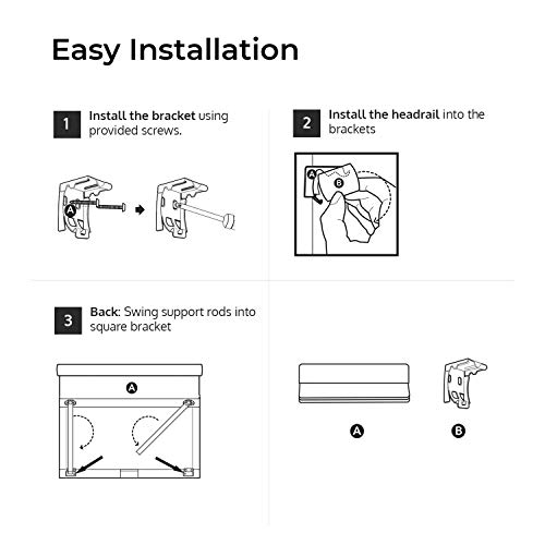 image for CHICOLOGY Roman Shades Rustic 100% Cotton Cascade Window Treatment, 35