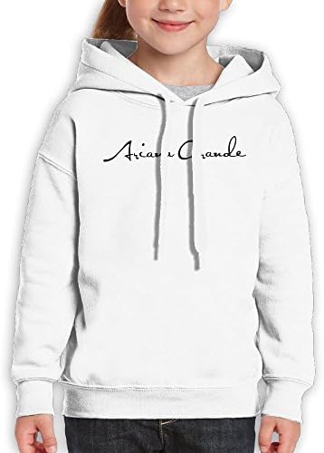 CHERINA RHEA Teen's Pullover Hooded Sweatshirt Cotton Ariana Grande Signature Printed For Boys Girls