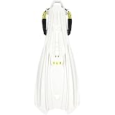 Aqualung Storm Dive Fins | Lightweight Monprene Open-Heel Travel Scuba Fins with Ergonomic Foot Pocket, Silicone Bungee Strap, Compact Channel Blade &amp; Underside Deck Grip