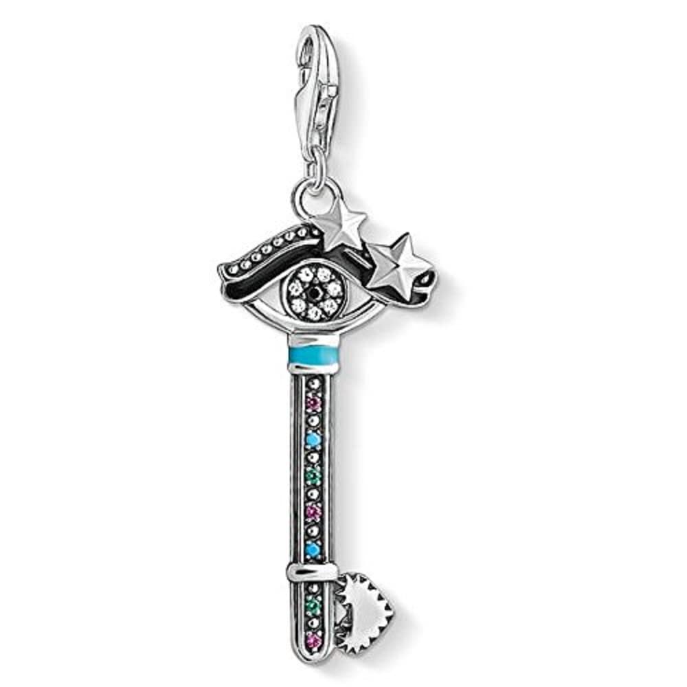 Thomas Sabo Women-Charm Pendant Key to the heart Charm Club 925 Sterling silver 1666-340-7