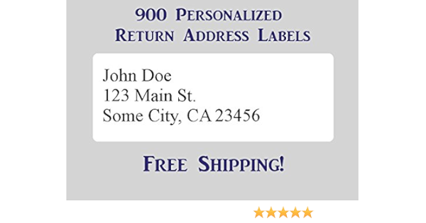 printed return address labels personalized