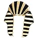 Egyptian headpeice Costume Pharoah - King TUT for Men and Women Costumes - Headdress Crown hat Black and Gold Head Piece Egyptian Pharoh