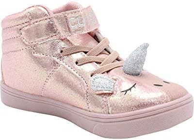 Cutee Girls Casual Lace Up Unicorn High Top Sneakers