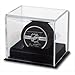 BCW Acrylic Hockey Puck Display Case - 1 Pack | Deluxe Puck Holder with Black Base & Clear Cover | Perfect for Regulation-Sized Hockey Pucks | High Clarity Acrylic