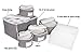China and Stemware Storage Set Deluxe Microfiber with Braidz Foam Padding - Grey