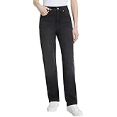 Gloria Vanderbilt Women’s Straight Leg Relaxed Fit Cotton Stretch Jean
