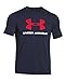 Under Armour Men's Sportstyle Logo T-Shirt, Midnight Navy (410)/Red, XXX-Large